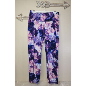 Women's Gaiam Leggings Size L Purple Pink